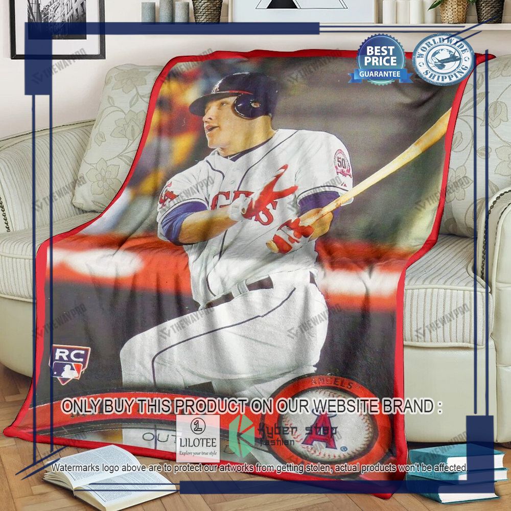 Sport Baseball Card 2011 Mike Trout Topps Update Rookie Card Blanket - LIMITED EDITION 9