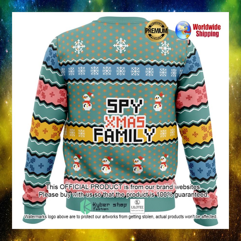 spy xmas family spy x family anime christmas sweater 1 775