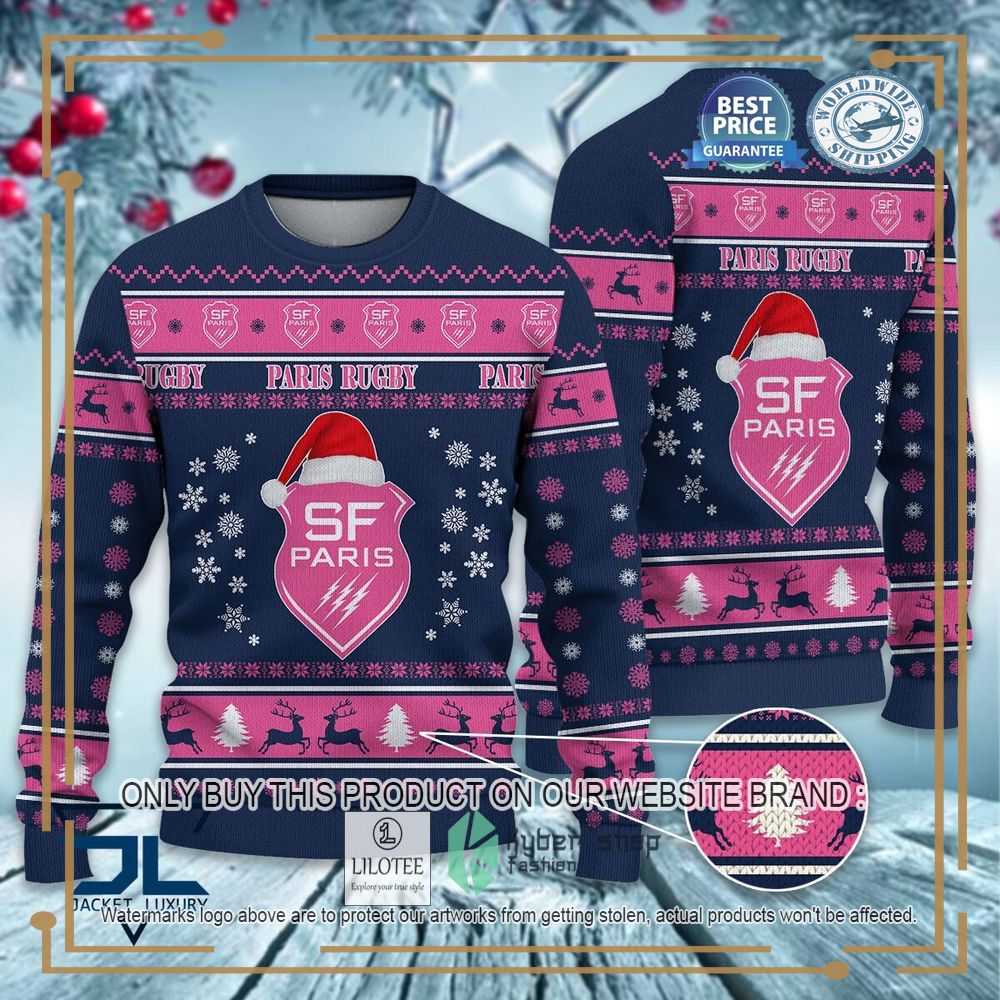 Stade Francais Ugly Christmas Sweater 7