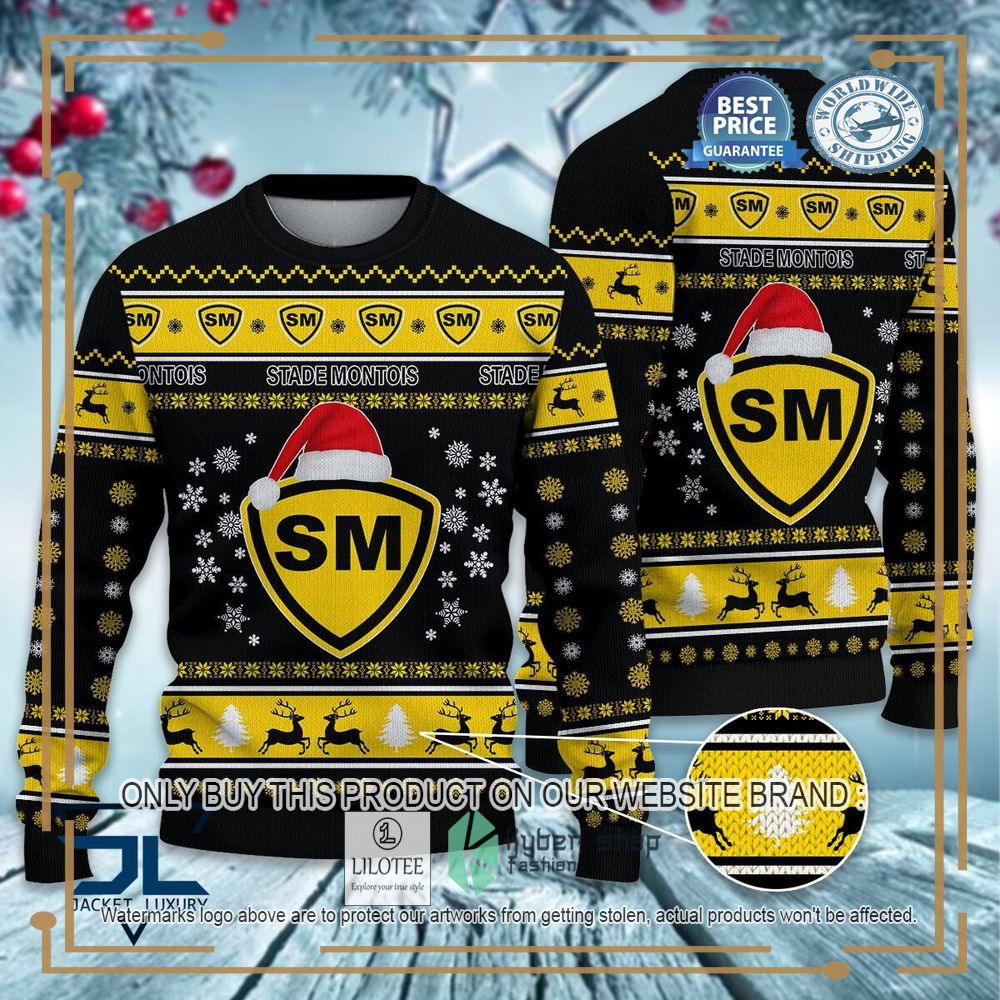 Stade Montois Rugby Ugly Christmas Sweater 6