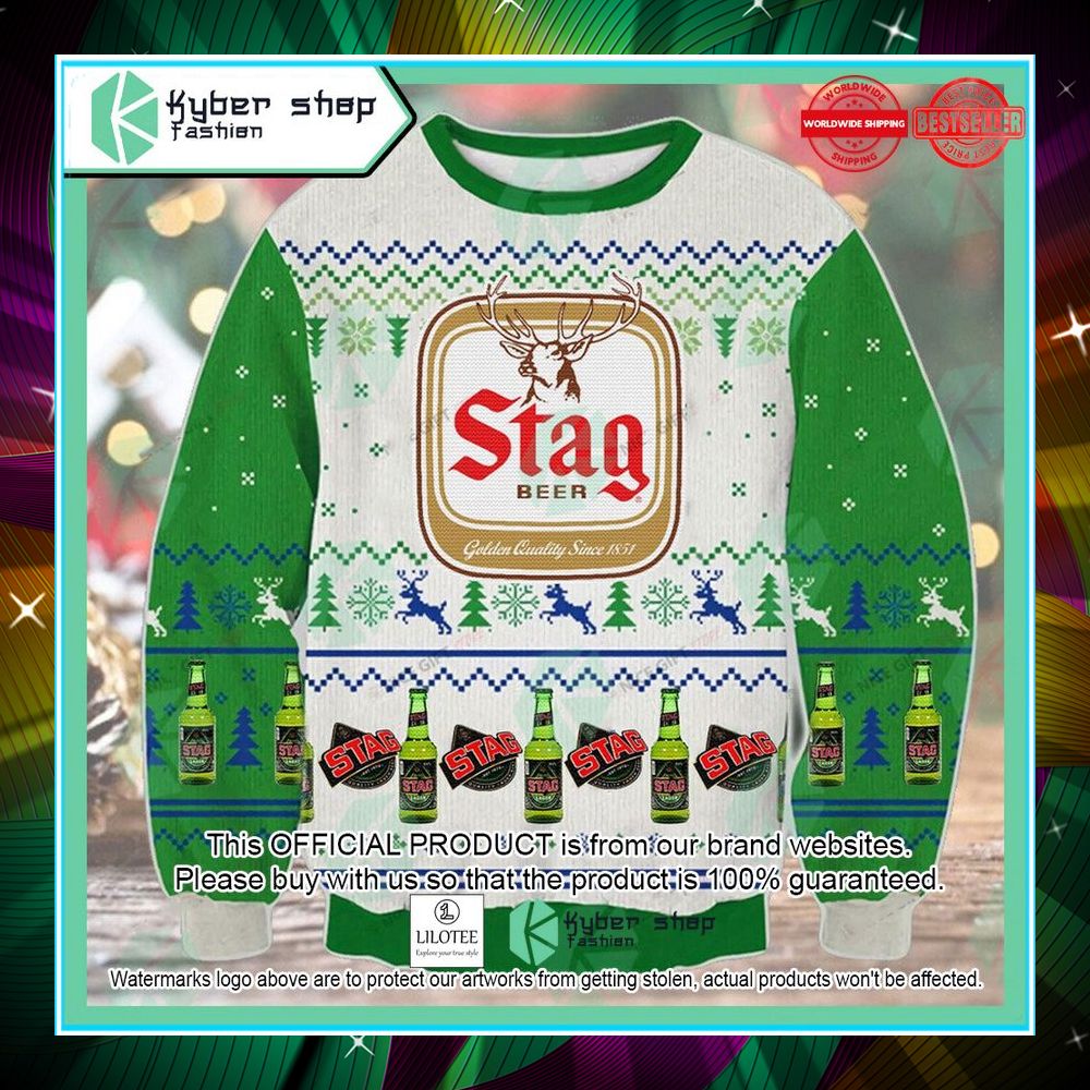 stag beer christmas sweater 1 624