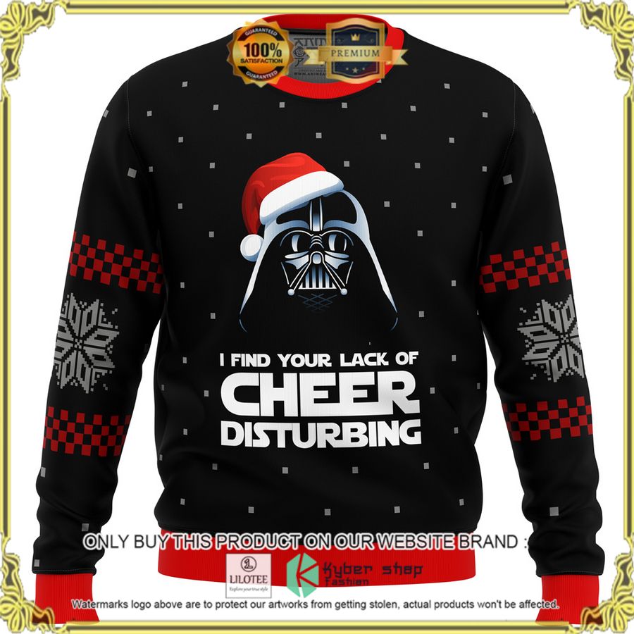 star wars darth vader i find your lack of cheer disturbing christmas sweater 1 49960
