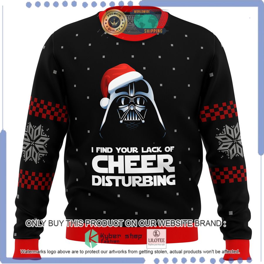 star wars darth vader i find your lack of cheer disturbing christmas sweater 1 56182
