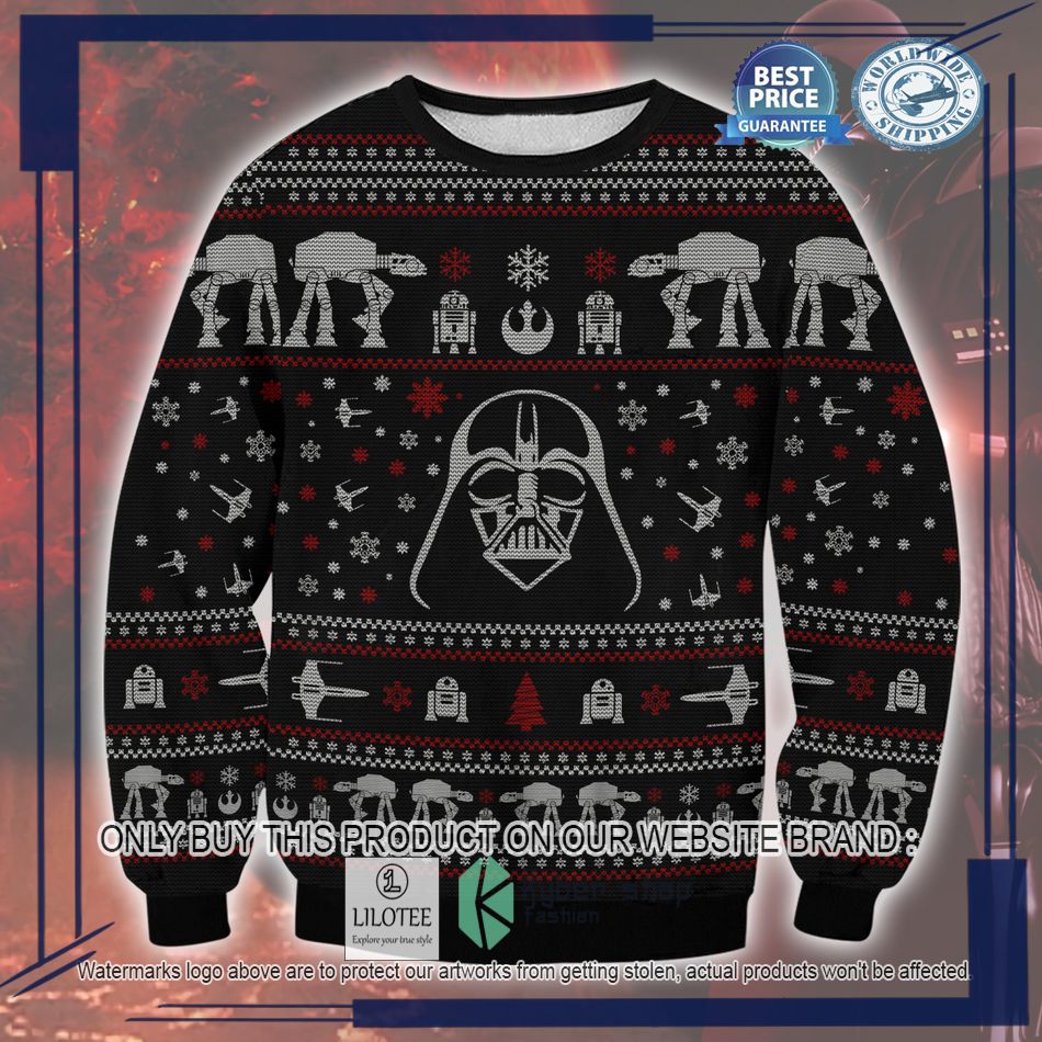 star wars darth vader ugly christmas sweater 1 36683