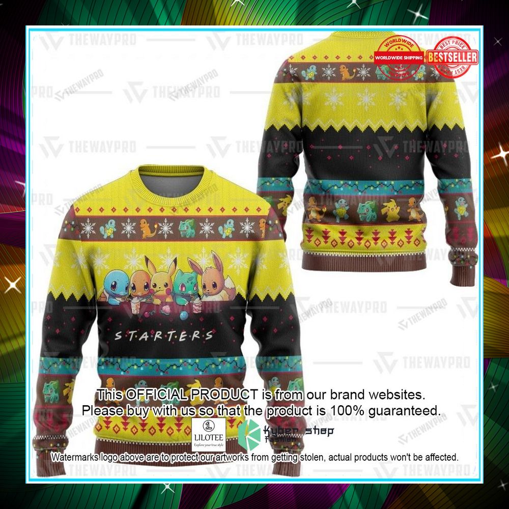starters pokemon christmas sweater 2 402