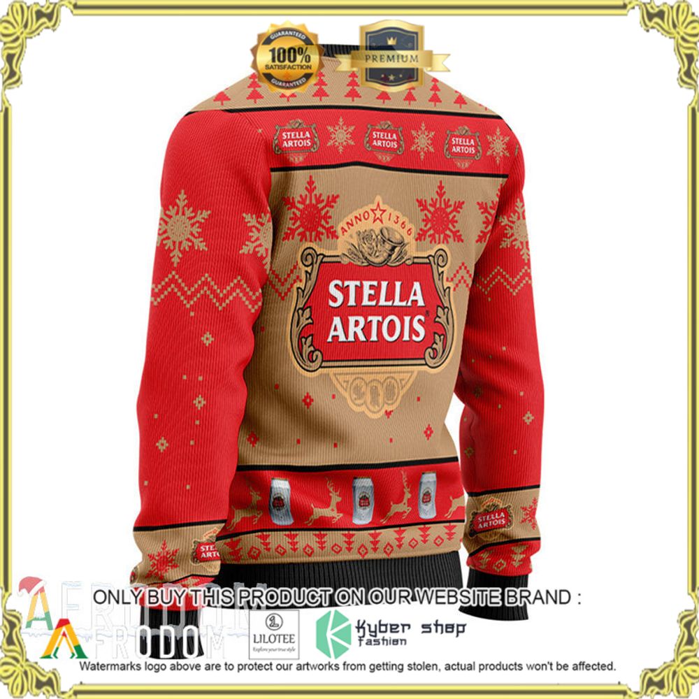 stella artois beer christmas sweater 1 37104