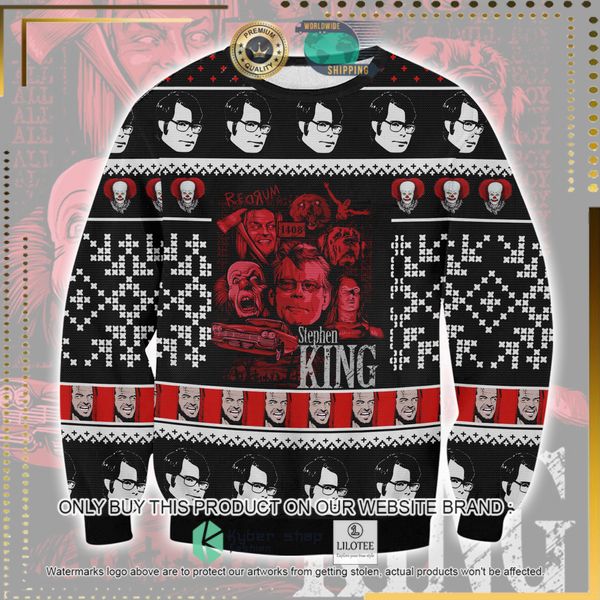 stephen king rearum 1408 woolen knitted sweater 1 36959