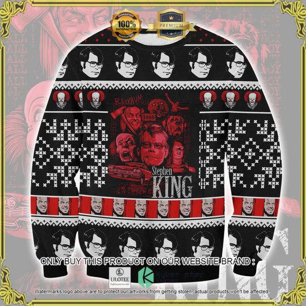 stephen king rearum 1408 woolen knitted sweater 1 49595