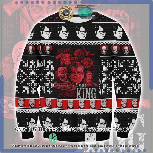 stephen king rearum 1408 woolen knitted sweater 1 72643