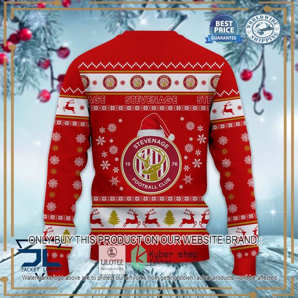 stevenage football club red christmas sweater 3 90245