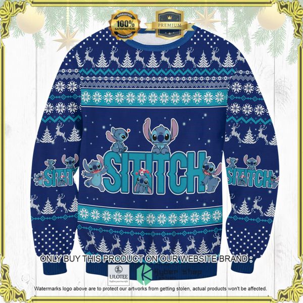stitch cute blue woolen knitted sweater 1 96662