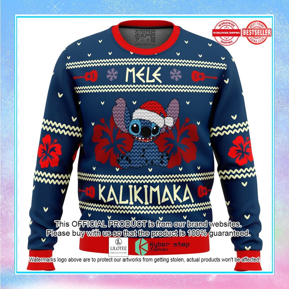 stitch mele kalikimaka blue sweater 1 778