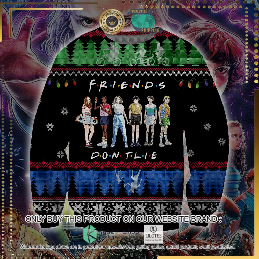 stranger things friends dont lie ugly sweater 1 32789