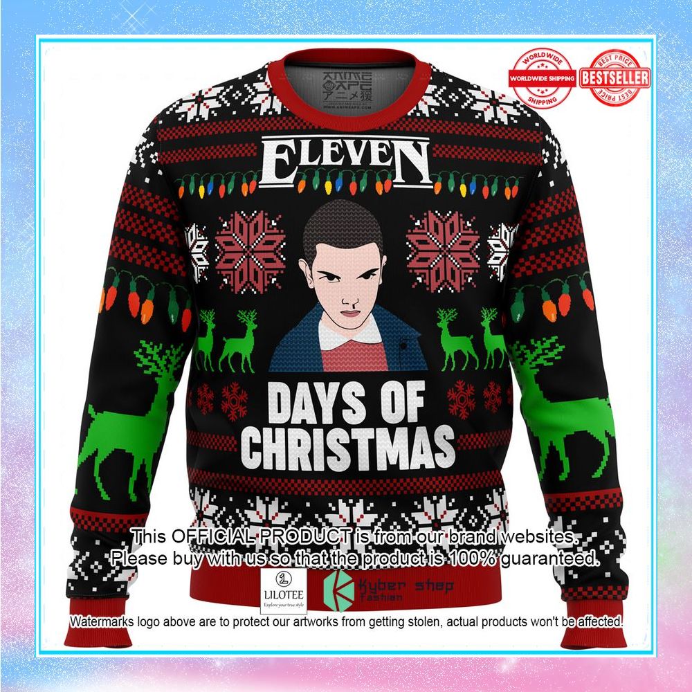 stranger things who you gonna call christmas sweater 1 281