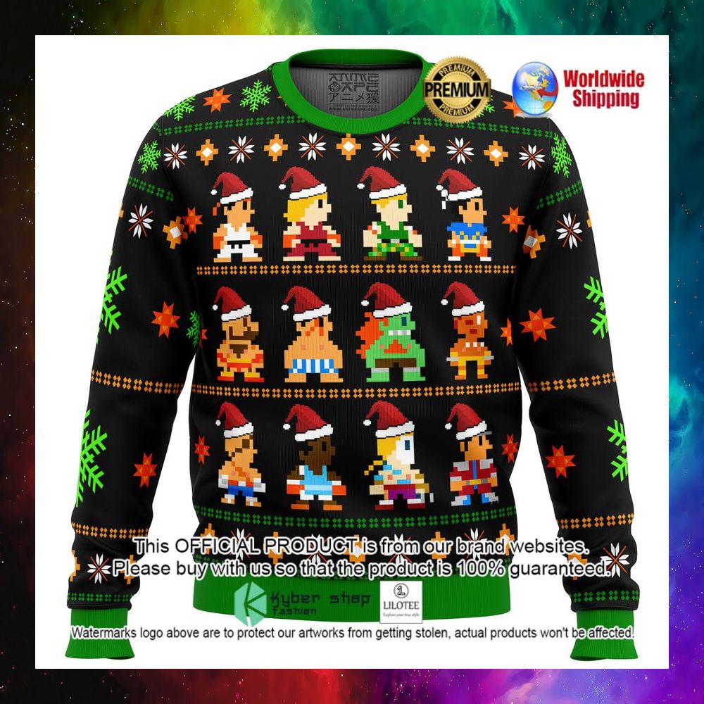 street fighter classic collection christmas sweater 1 546