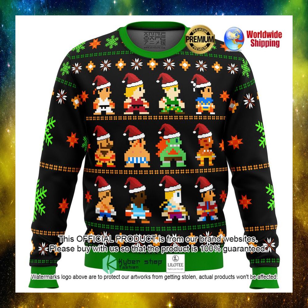 street fighter classic collection christmas sweater 1 647