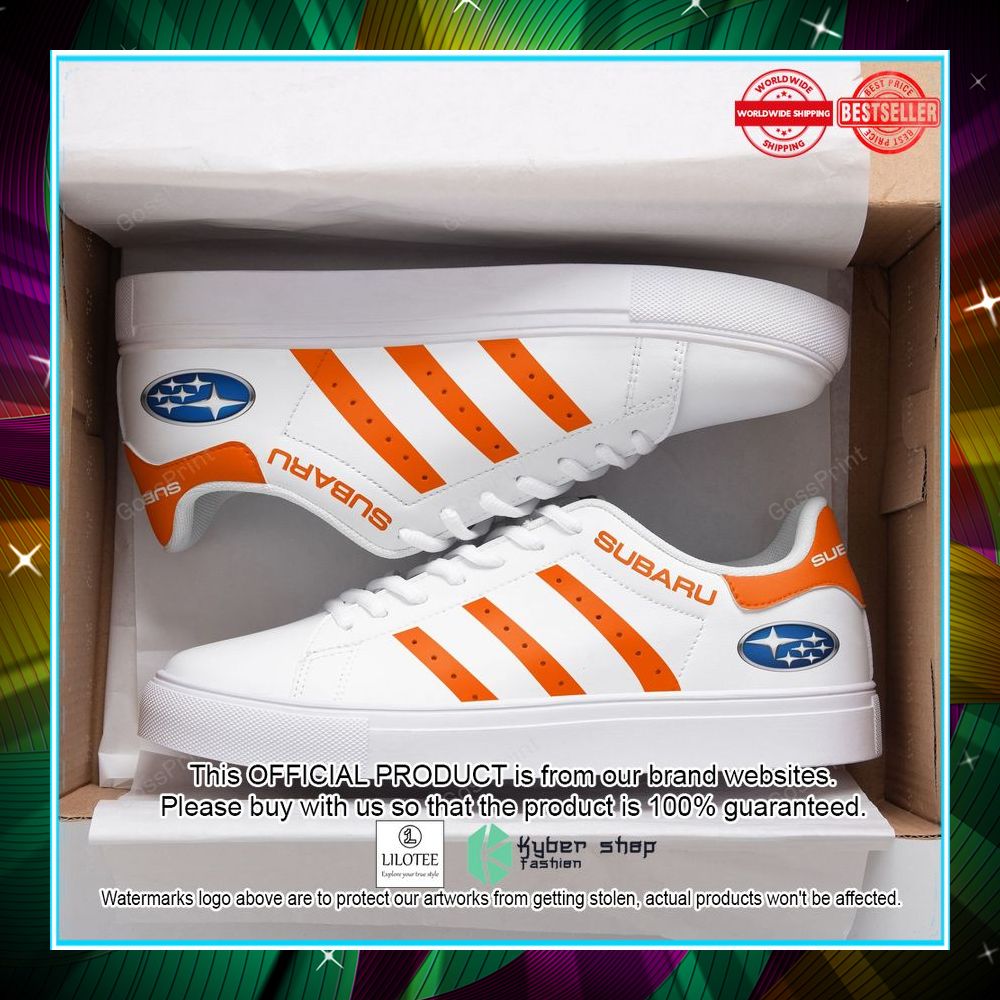 subaru orange white stan smith shoes 1 325