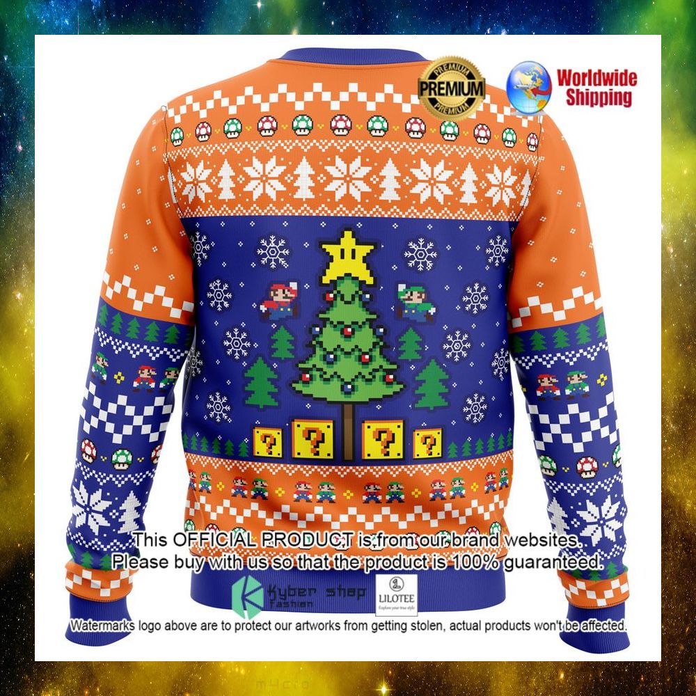 super bros super mario bros christmas sweater 1 666