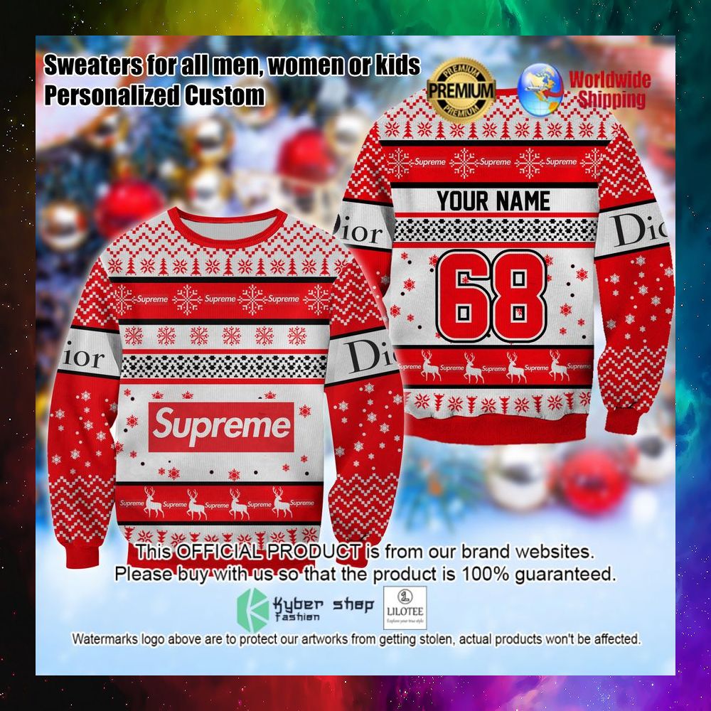 supreme personalized christmas sweater 1 228