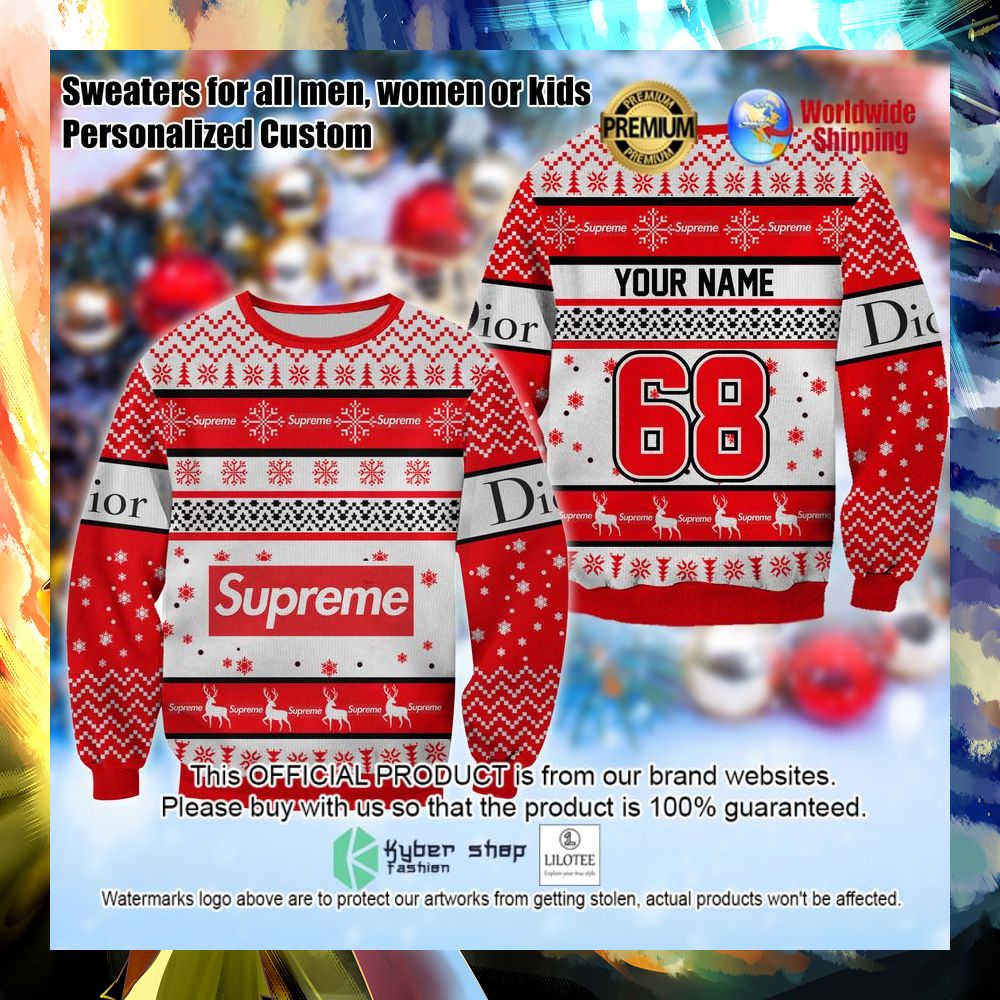 supreme personalized christmas sweater 1 649