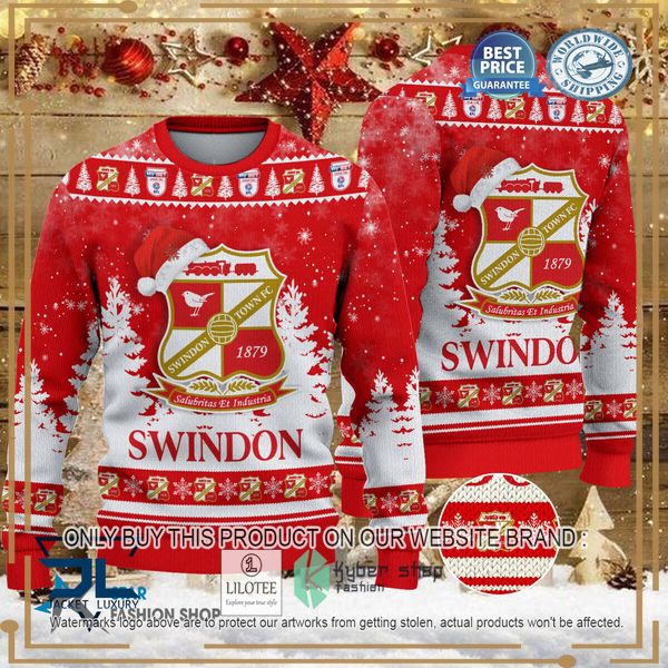 swindon town red christmas sweater 1 24451