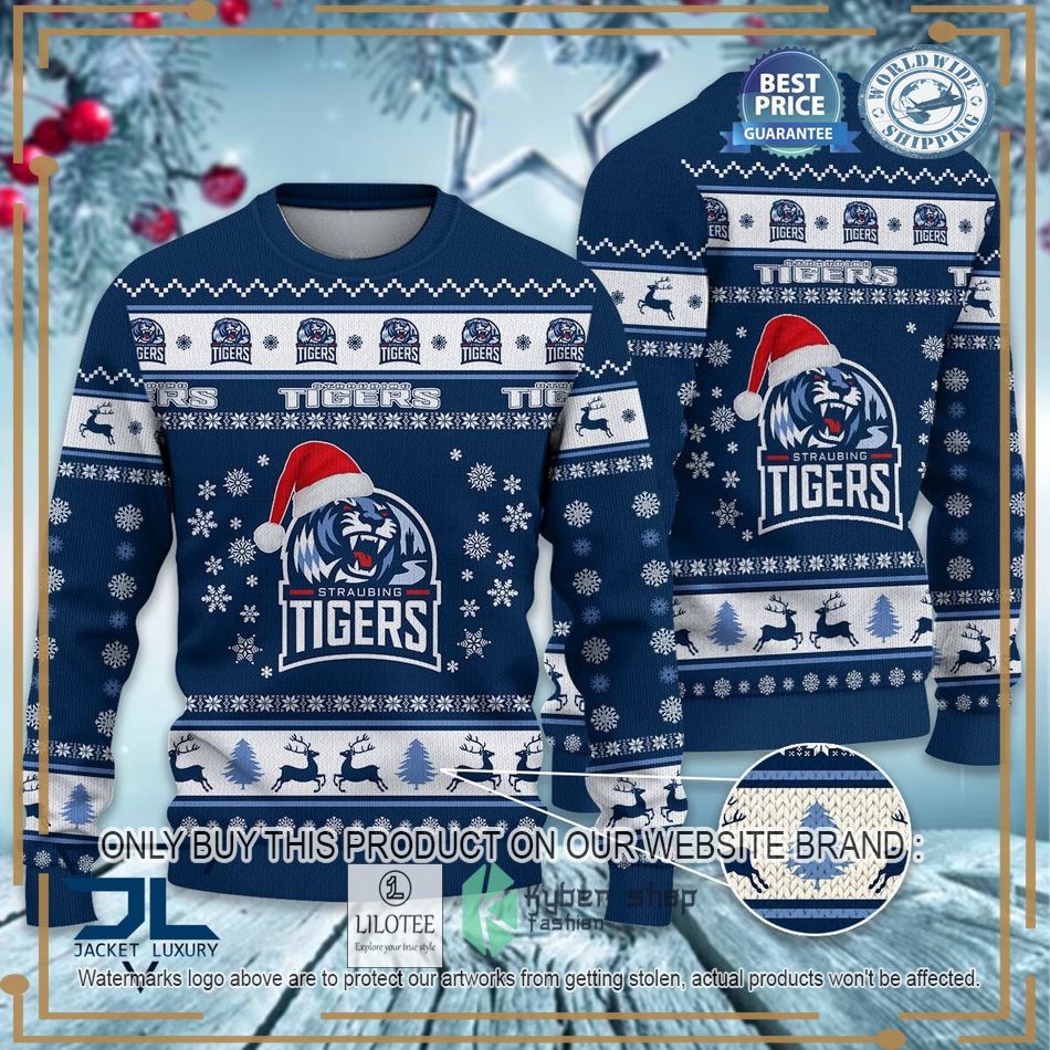 Straubing Tigers Pen del 1 and 2 Ugly Sweater 6