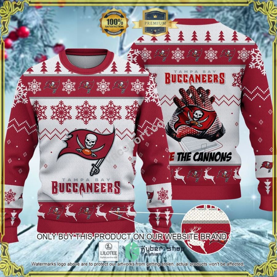 tampa bay buccaneers on the cannons sweater 1 88987