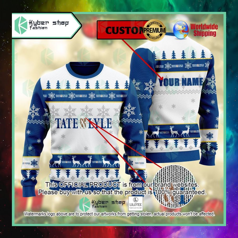 tate lyle custom name christmas sweater 1 926