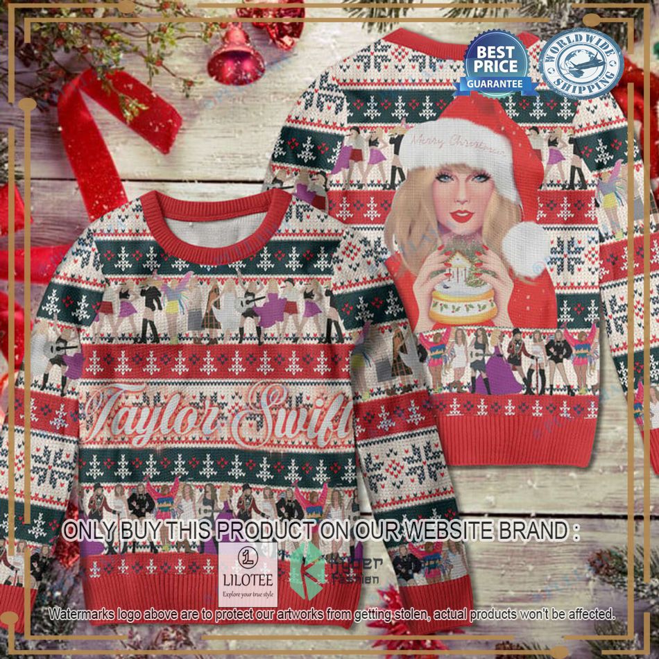 taylor swift art ugly christmas sweater 1 63905