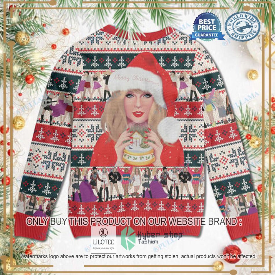 taylor swift art ugly christmas sweater 3 24339