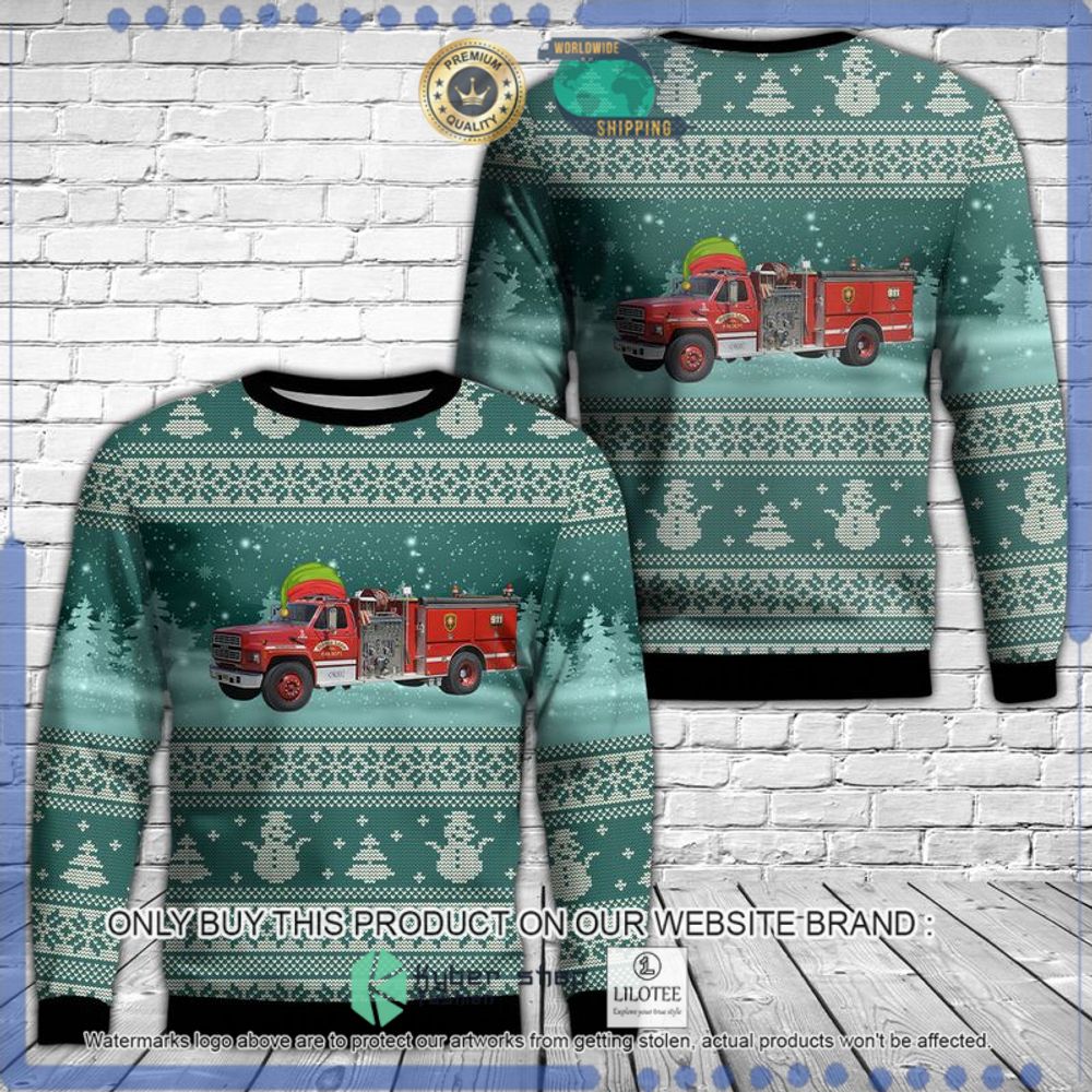 taylorsville north carolina sugar loaf fire department christmas sweater 1 58677