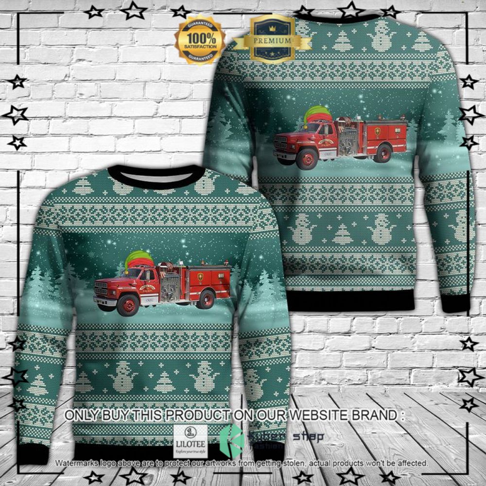 taylorsville north carolina sugar loaf fire department christmas sweater 1 62534