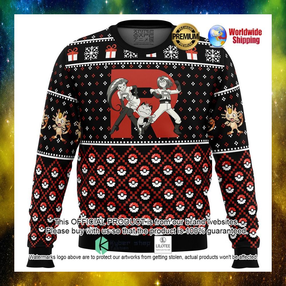 team rocket pokemon christmas sweater 1 441