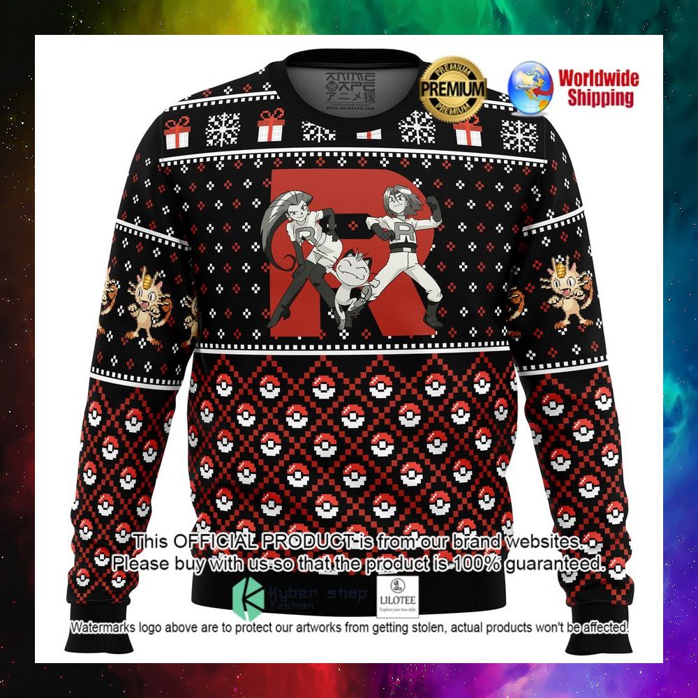 team rocket pokemon christmas sweater 1 872