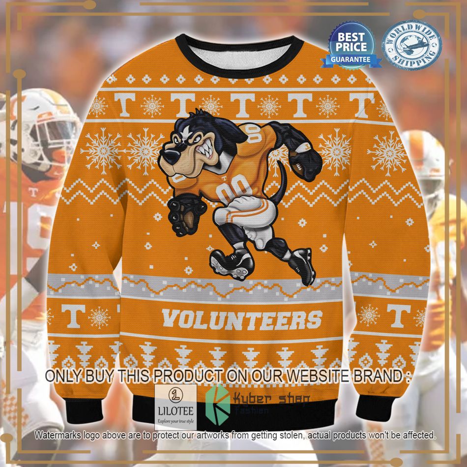 tennessee volunteers mascot ugly christmas sweater 1 70020