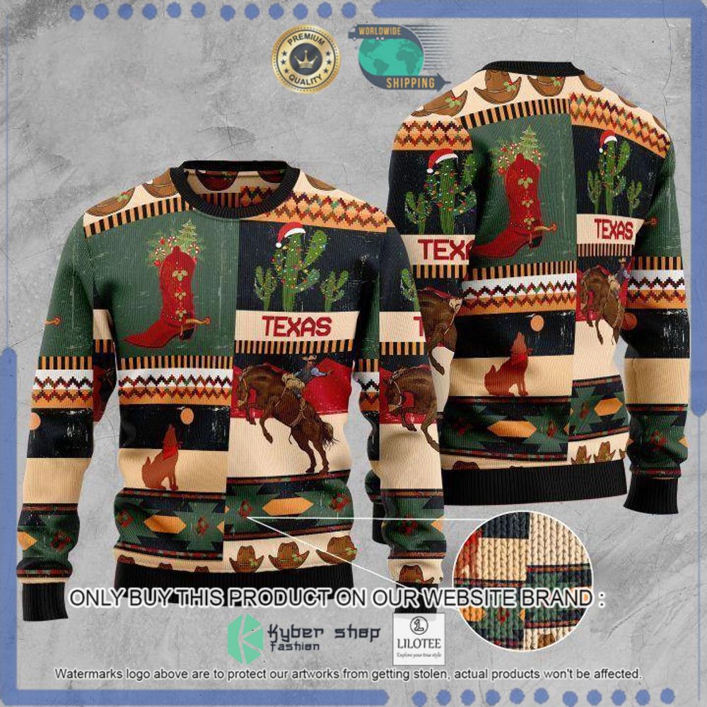 texas cowboys christmas sweater 1 68260