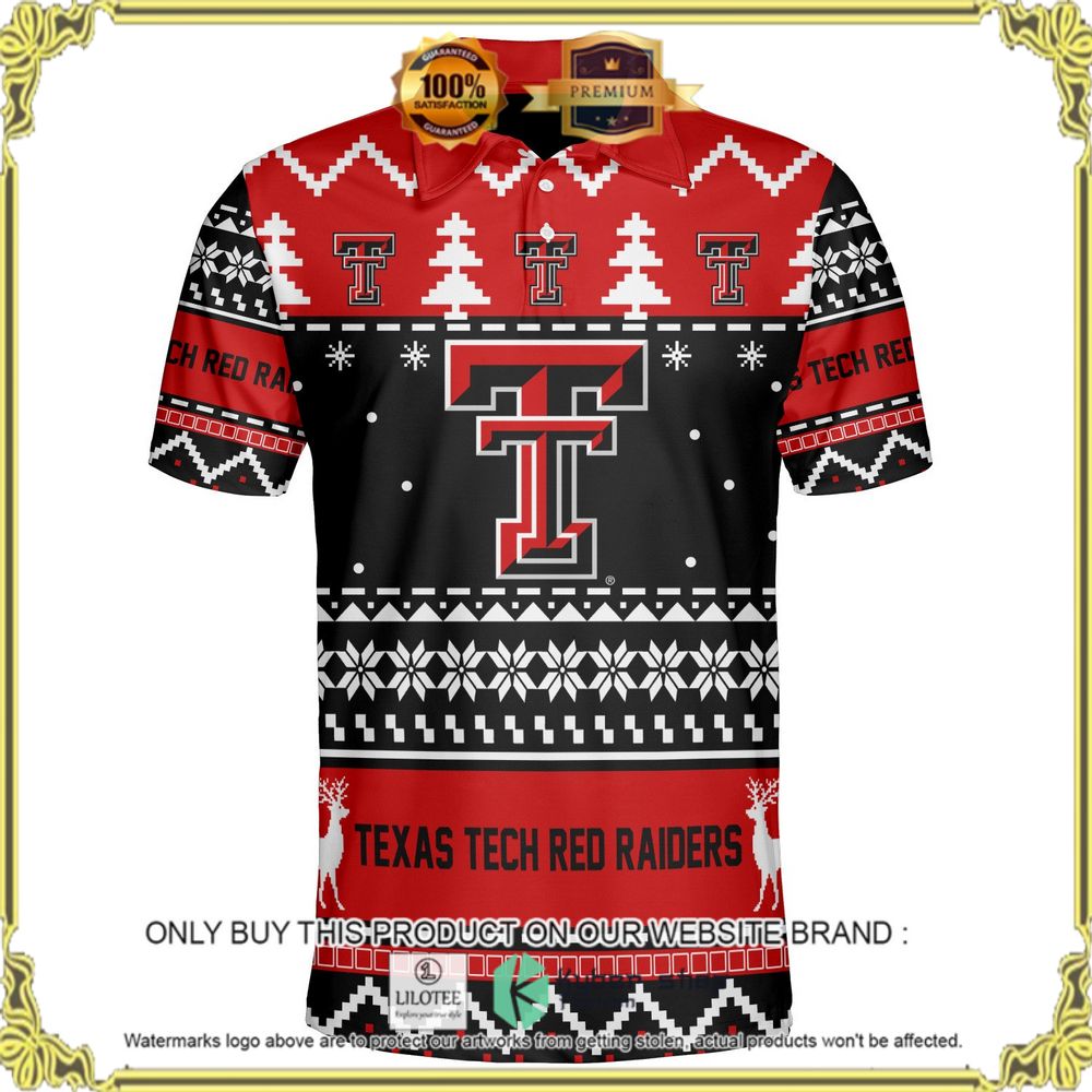 texas tech red raiders personalized sweater polo 1 8334