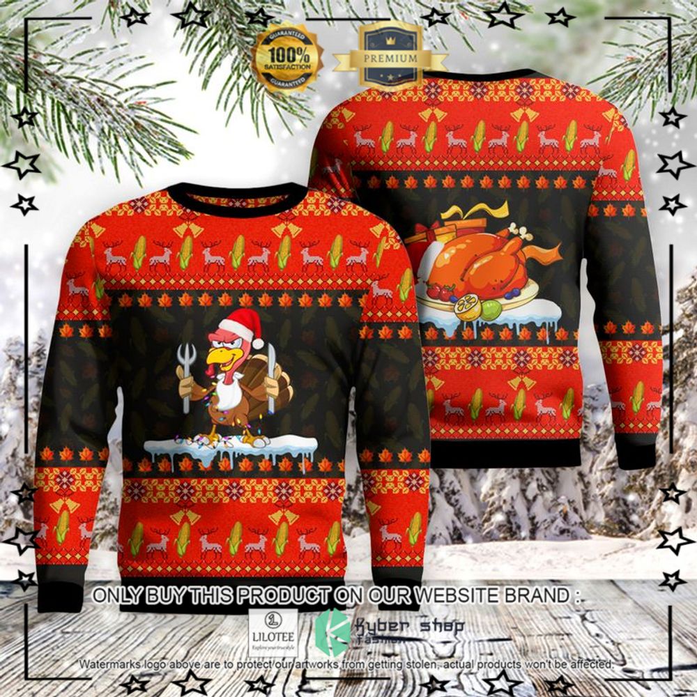 thanksgiving turkey autumn christmas sweater 1 50999