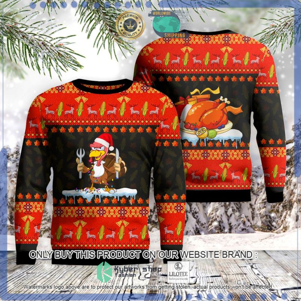 thanksgiving turkey autumn christmas sweater 1 73350