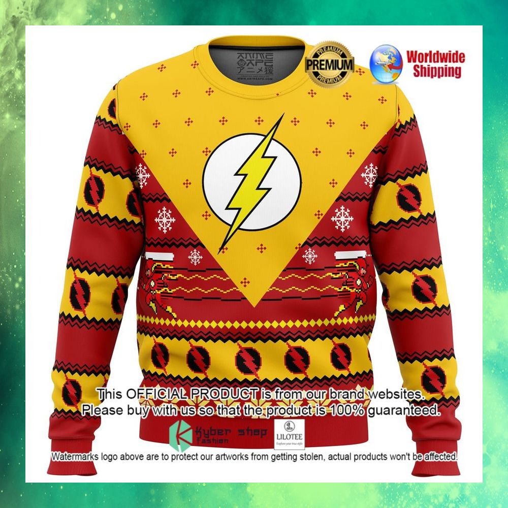 the flash dc comics christmas sweater 1 407