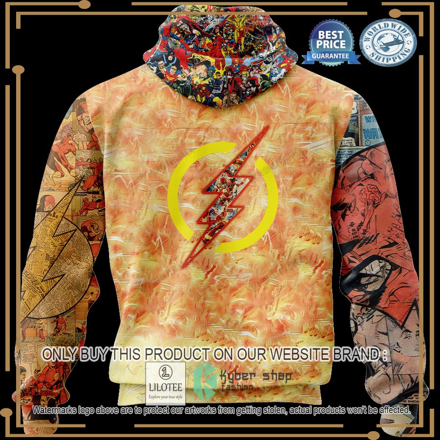 the flash dc comics universe yellow hoodie hoodie mask 2 29714