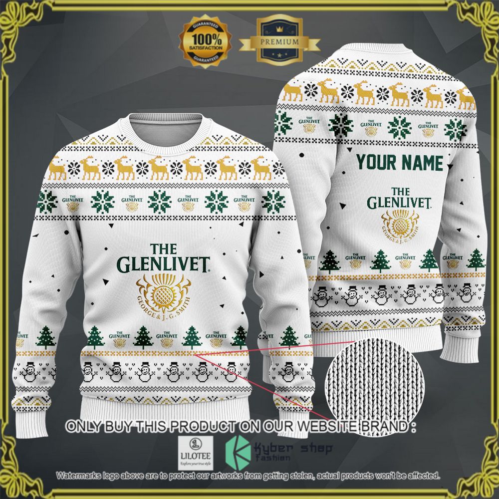 the glenlivet your name white christmas sweater hoodie sweater 1 21974