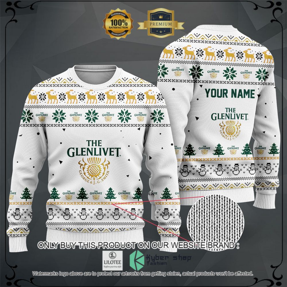 the glenlivet your name white christmas sweater hoodie sweater 1 48415