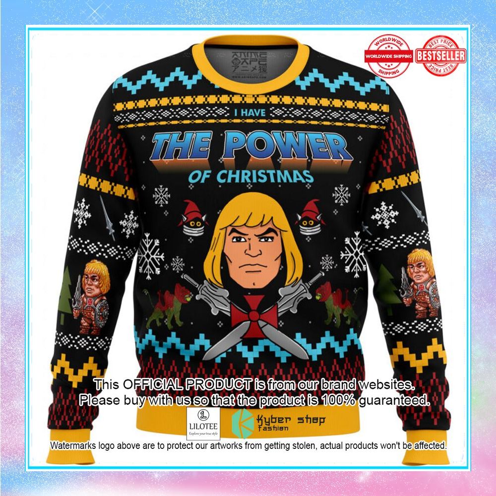the good power of christmas he man christmas sweater 1 653