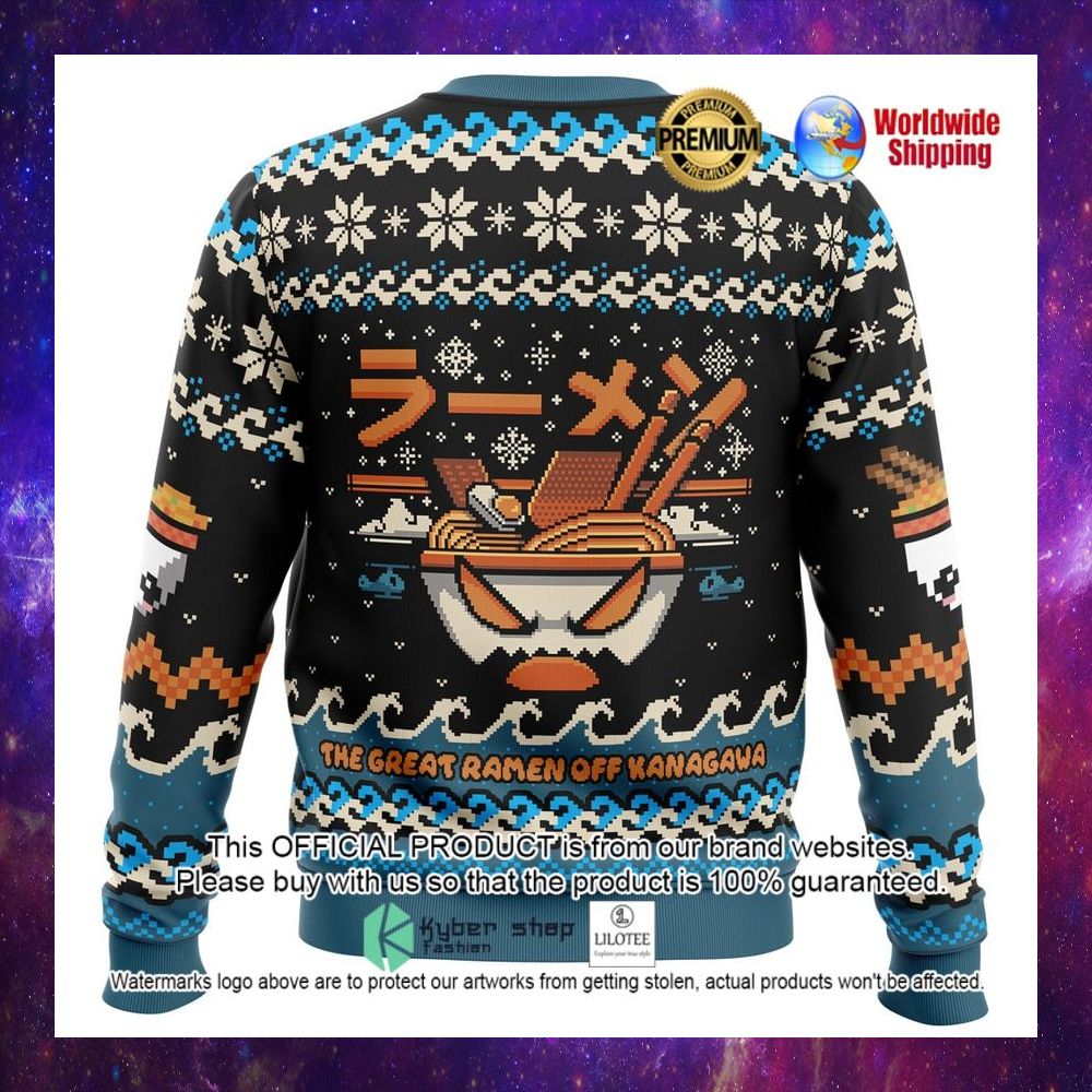 the great ramen off kanagawa christmas sweater 1 667