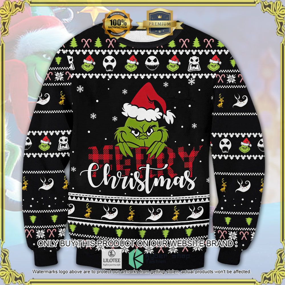 the grinch merry knitted christmas sweater 1 72533
