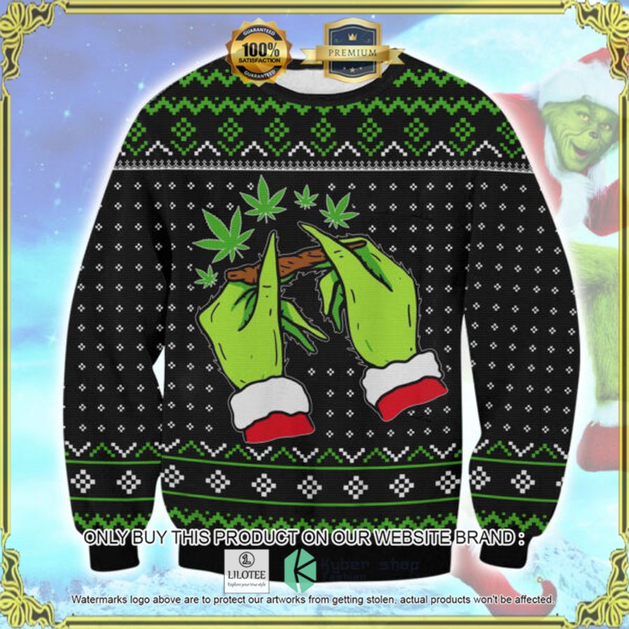 the grinch mistlestoned christmas sweater 1 13753