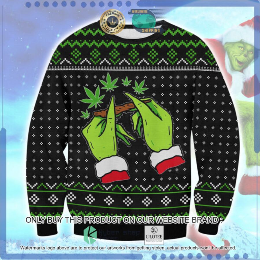the grinch mistlestoned christmas sweater 1 97985