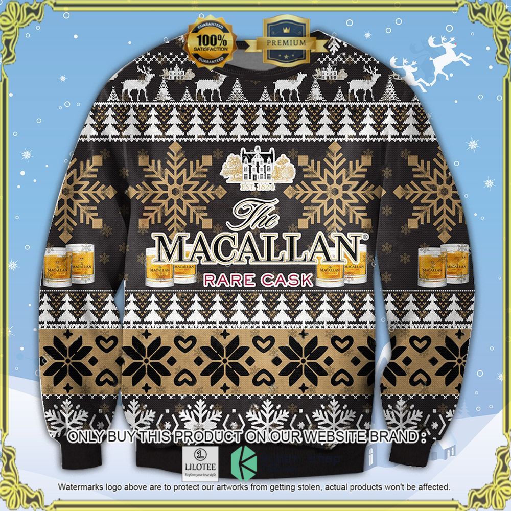 the macallan rare cask knitted christmas sweater 1 34571