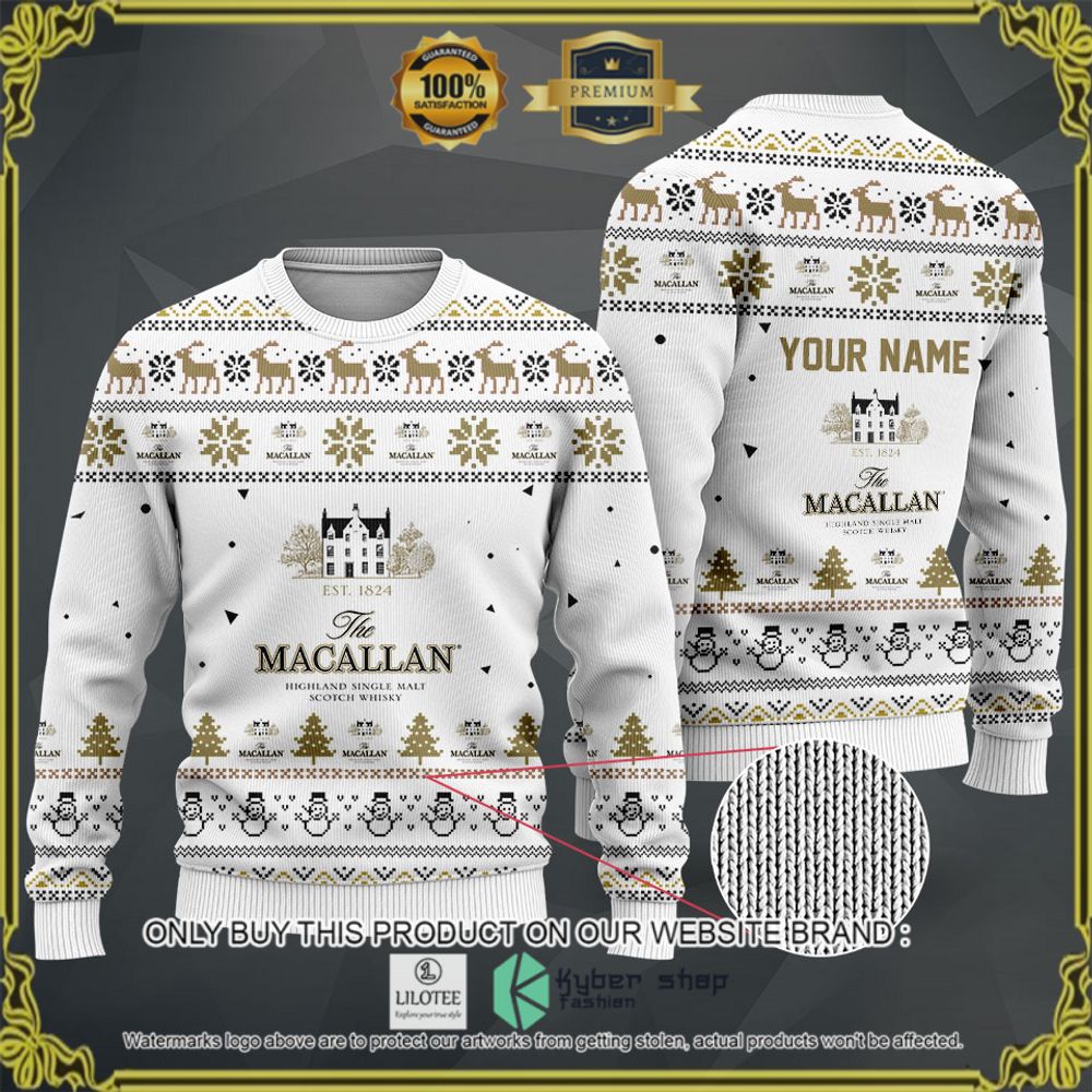 the macallan your name white christmas sweater hoodie sweater 1 4561